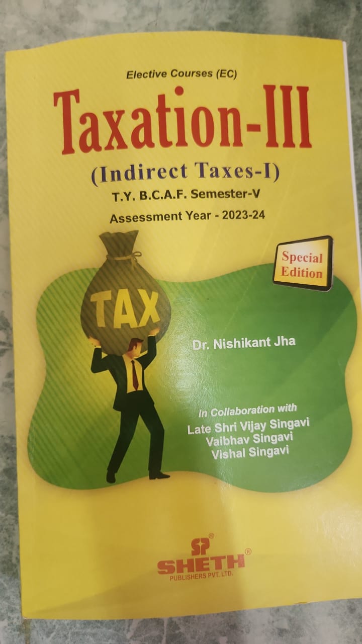 Indirect Taxation [GST] 2023-24 
